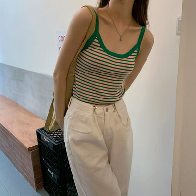 Camiseta Francesa Elegante a Rayas - Diseño Slim Ajustado para Mujer - Image 5