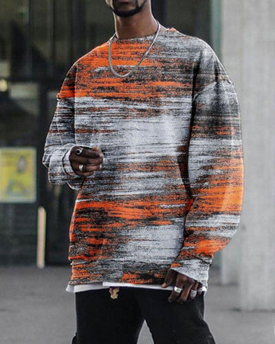 Suéter Casual Holgado con Estampado Digital y Cuello Redondo - Image 11
