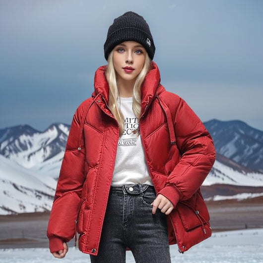 Abrigo Acolchado Coreano Oversize con Relleno de Plumón - Image 18