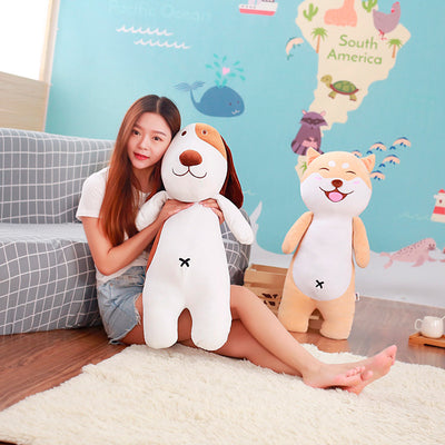 Peluche Husky de Algodón Premium - Almohada Suave con Plumas para Regalar - Image 4