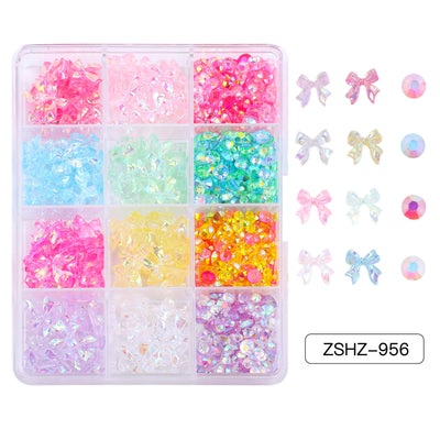 Set de Adornos Navideños de Resina con Lazos y Moños Mixtos - Image 22