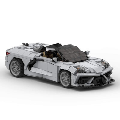 Set de Construcción Chevrolet Corvette C8 Descapotable - Bloques MOC 35066 - Image 7