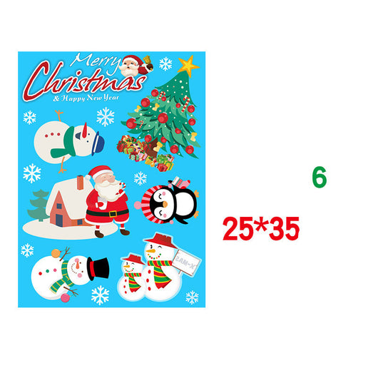 Pegatinas Navideñas Estáticas para Ventana - Copos de Nieve Decorativos - Image 24
