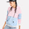 Sudadera con Capucha Casual de Manga Larga Bicolor - Otoño Invierno