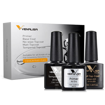 Set de Esmaltes de Uñas con Base Elástica y Acabado Mate - Image 6