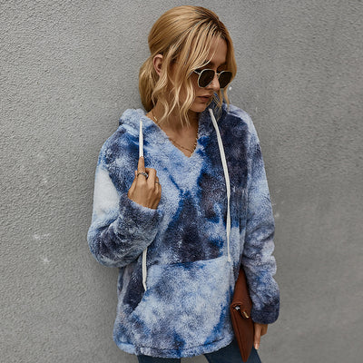 Suéter Hoodie Tie-Dye Grueso para Mujer - Colección Invierno - Image 11