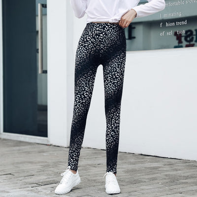 Leggings de Cintura Alta con Estampado de Leopardo - Pantalones de Yoga Deportivos Elásticos - Image 12