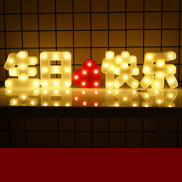 Letras LED Luminosas para Felicitaciones, Propuestas y Decoración