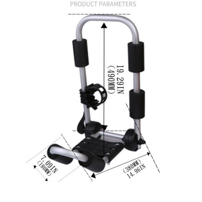 Soporte de Aluminio Ajustable para Esquís de Canoa con Techo Desmontable - Image 5