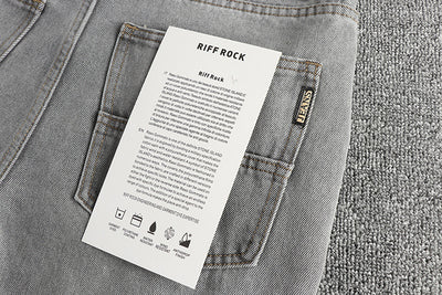 Jeans Gris Cemento Desgastado Estilo Retro para Hombre - Image 11