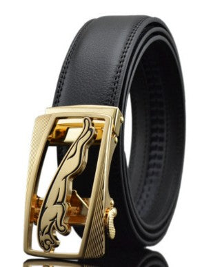 Cinturones de Cuero para Hombre con Hebilla Automática - Image 6