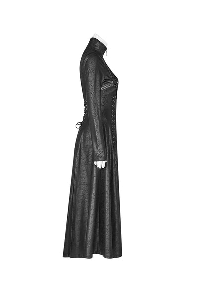 Chaqueta Punk Cuero Agrietado con Tejido - Estilo Rocker - Image 10