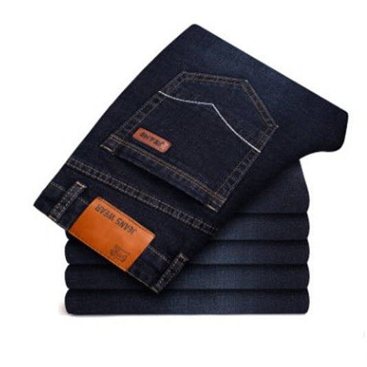 Jeans Rectos Elásticos Sueltos