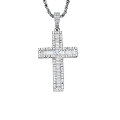 Dije Cruz de Cobre con Circonita Incrustada - Collar de Fe - Image 7