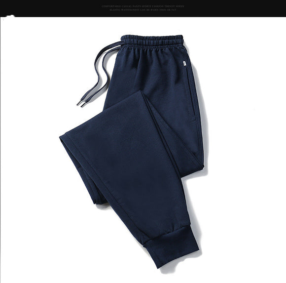 Pantalones de Sudadera Rectos con Cordón para Hombre