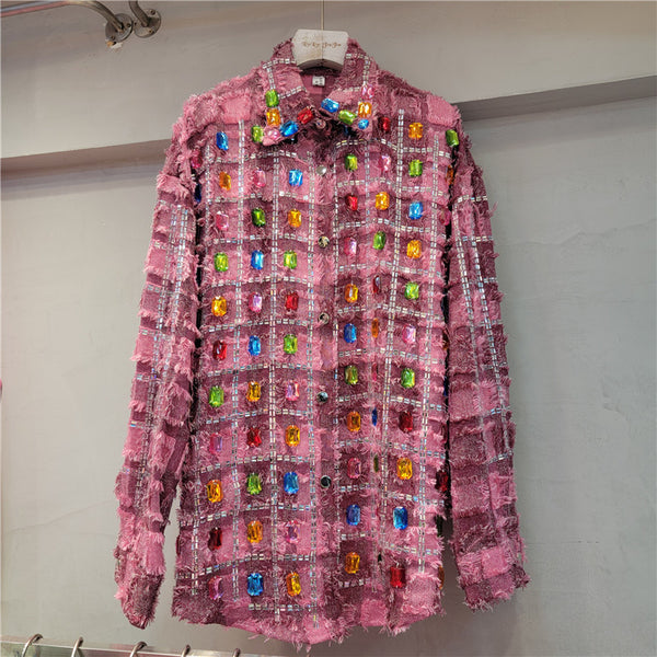 Cardigan Largo con Borlas y Manga Larga para Mujer