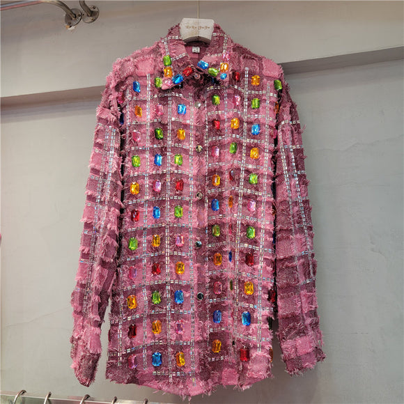 Cardigan Largo con Borlas y Manga Larga para Mujer