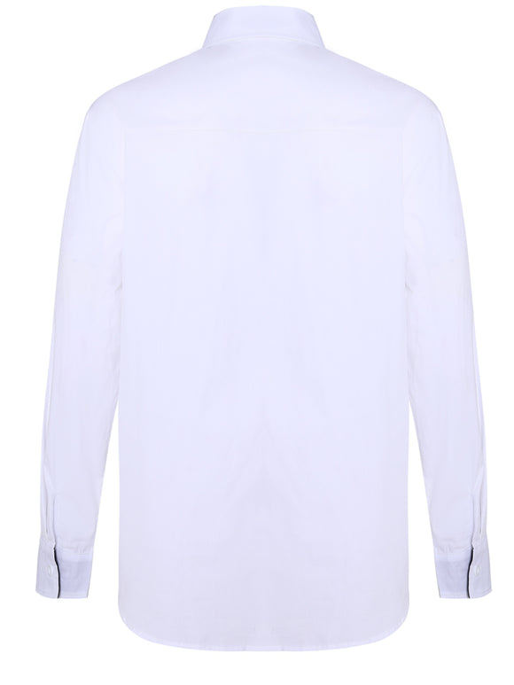 Camisa Manga Larga Bicolor Casual para Adolescentes