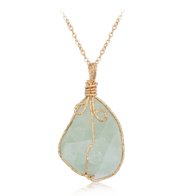 Collar de Cristal en Bruto con Dije de Piedra Natural Irregular - Image 13
