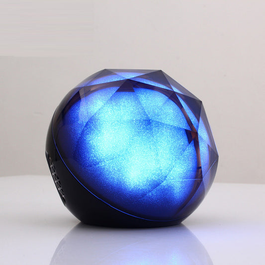 Parlante Bluetooth con Luz Nocturna de Cristal Luminoso - Image 2