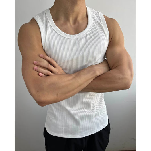 Musculosa Deportiva Ajustada con Stretch para Hombre - Image 5