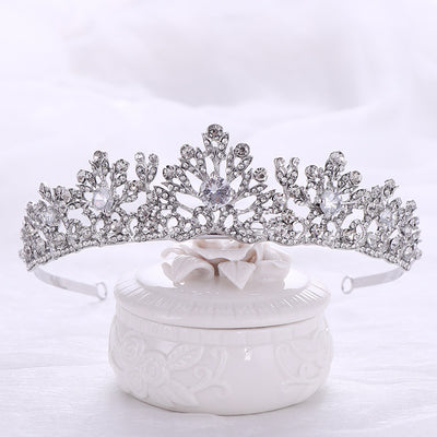 Diadema Corona Princesa con Cristales de Circón para Cumpleaños - Image 3
