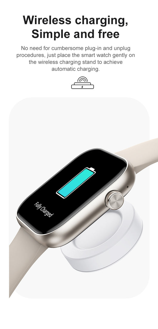 Reloj Inteligente P89 Pantalla Táctil Completa con Cargador Inalámbrico y Llamadas Bluetooth - Image 11