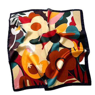 Pañuelo de Seda Estampado Dopamina para Mujer - Image 4