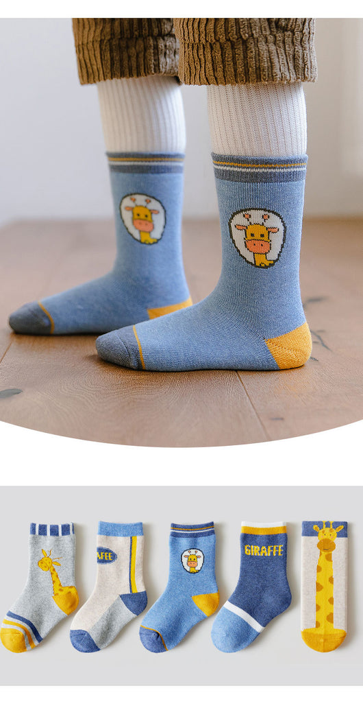 Calcetines Térmicos Infantiles Estampados - Tubo Grueso para Invierno - Image 21