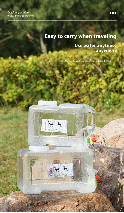 Cubo de Agua Portátil con Grifo para Camping y Viajes - Image 35