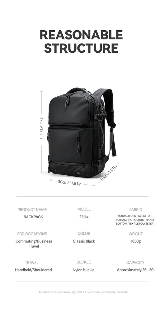 Mochila de Compresión Inteligente para Viajes y Trabajo - Image 6