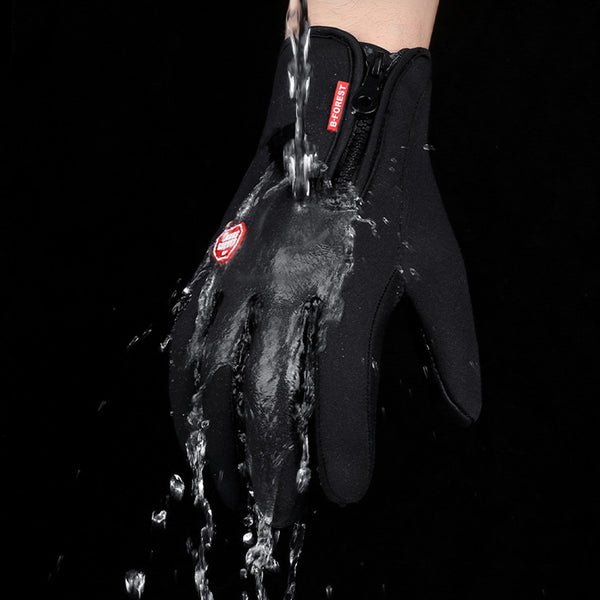 Guantes Moto Invierno Pantalla Táctil Impermeables con Forro Térmico
