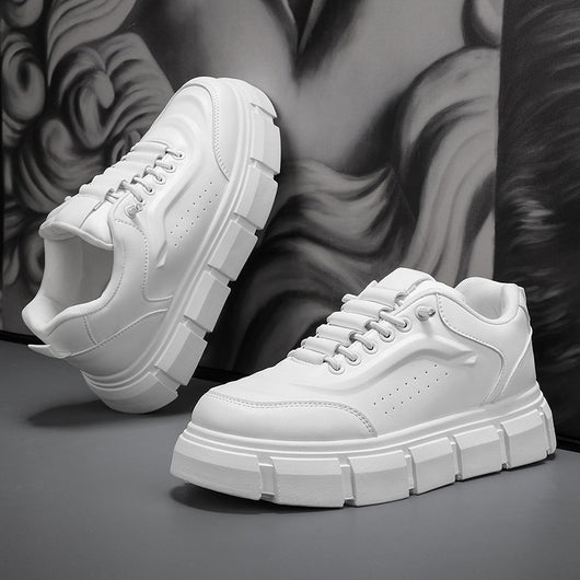 Zapatos Casuales Hombre Microfibra Suela Gruesa Versátiles - Image 9