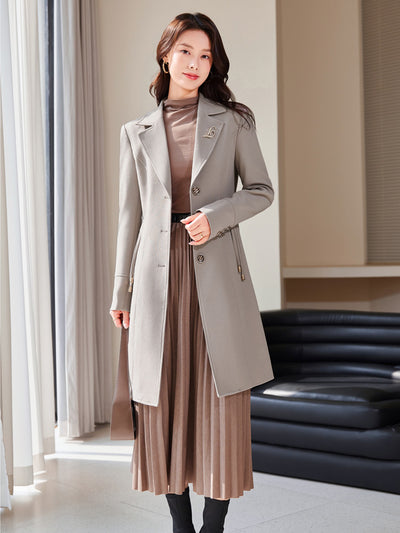 Gabardina Elegante para Mujer - Estilo Clásico y Sofisticado - Image 3