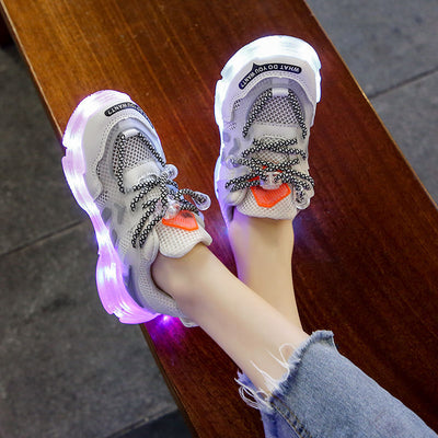 Zapatillas Deportivas con Luz LED para Niñas - Carga USB - Image 3