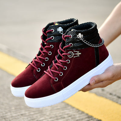 Zapatillas Altas de Lona con Cadena - Sneakers Casuales Versátiles - Image 5