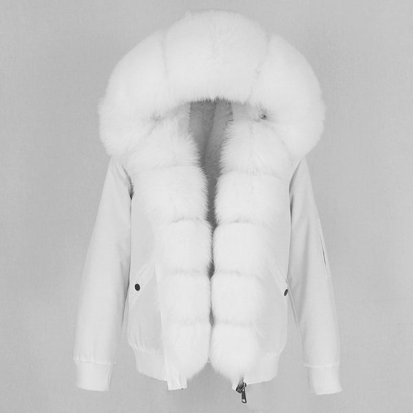 Parka con Forro de Piel de Mapache - Abrigo Térmico Premium