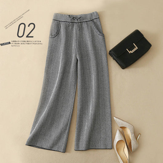 Pantalones Anchos de Cachemira Tejida Premium - Image 12