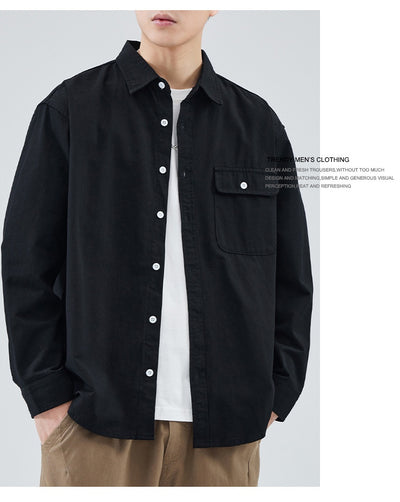 Camisa Suelta de Algodón Premium para Hombre - Image 21