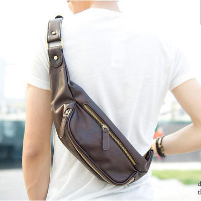 Bolsa Pectoral de Cuero para Hombre