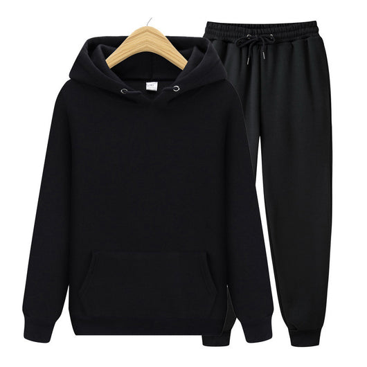 Sudadera con Capucha y Puños Acanalados para Hombre - Conjunto Deportivo de Color Liso - Image 13