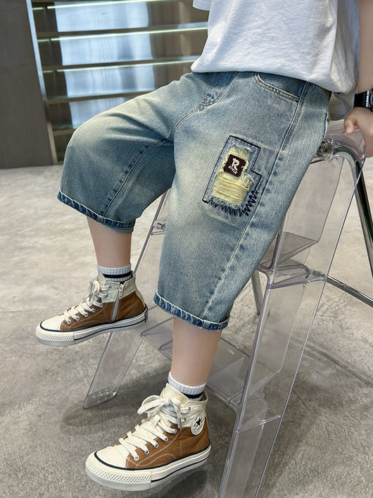 Shorts de Mezclilla Ligera para Niño - Comodidad Estival - Image 13