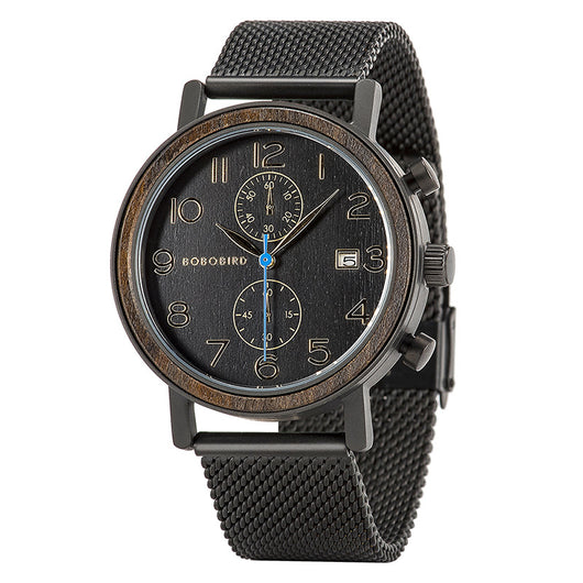 Reloj de Madera GS008 Movimiento Cuarzo Resistente al Agua Estilo Casual Ejecutivo - Image 17