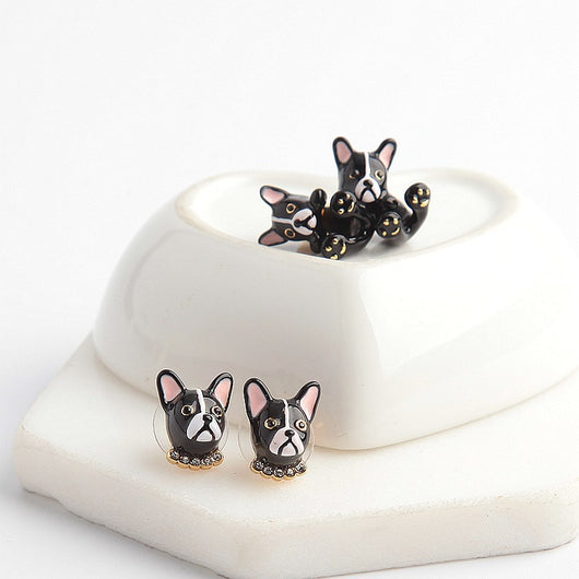 Conjunto de Joyería Esmaltada Qingdao Negro - Pulsera, Collar y Anillo - Image 3