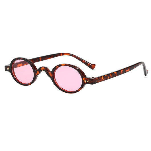 Red small frame round glasses with clear lenses, featuring a retro or steampunk style. - Image 23