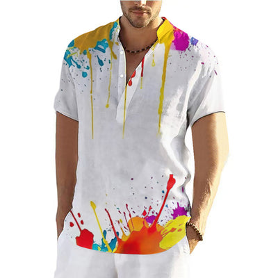 Playera Hombre Estampado Graffiti 3D Verano - Image 11