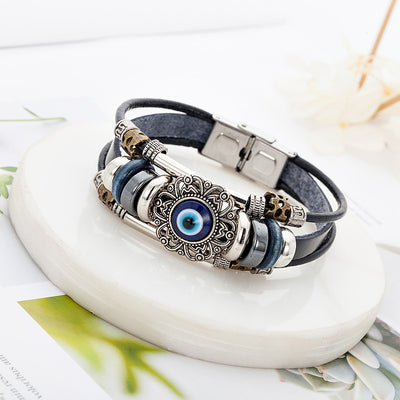 Pulsera de Cuero Turquesa Vintage - Image 7