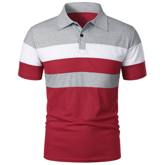 Camiseta Deportiva Hombre Rayas Pecho Contraste - Image 29