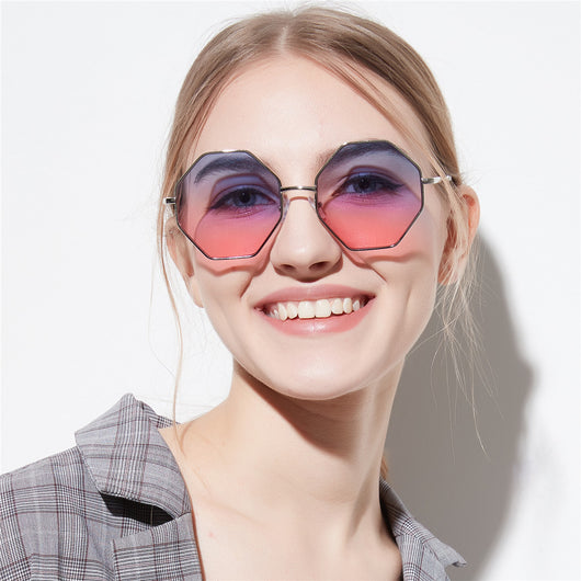 Gafas de Sol Geométricas Diamond con Lentes Transparentes