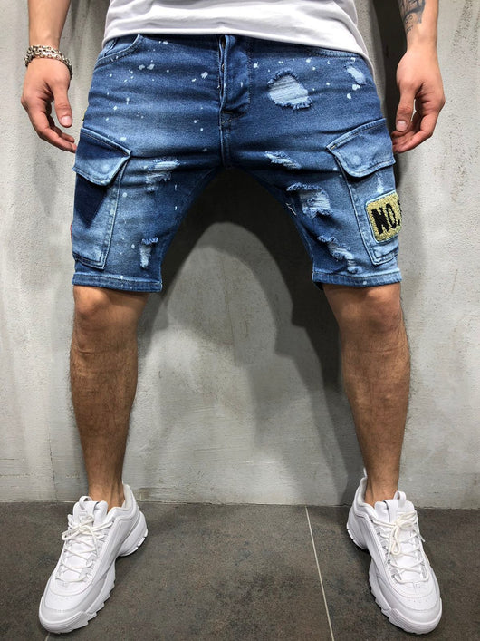 Shorts con Insignia para Hombre